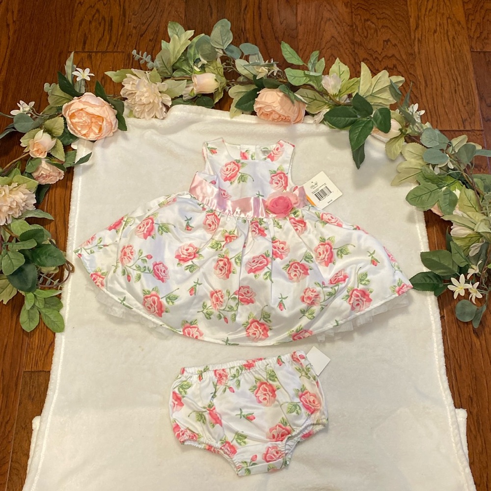 Little Me floral spring dress for toddler girls size 2T
